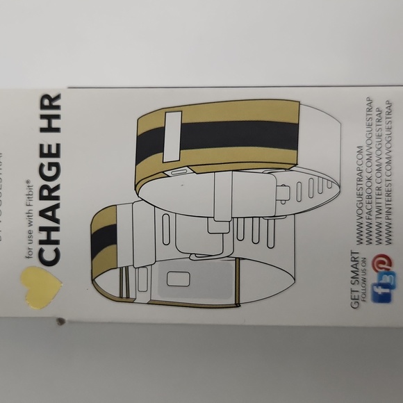 NIB - Smart Buddie by Voguestrap for use with Fitbit Charge HR - Gold Toned - Picture 6 of 9